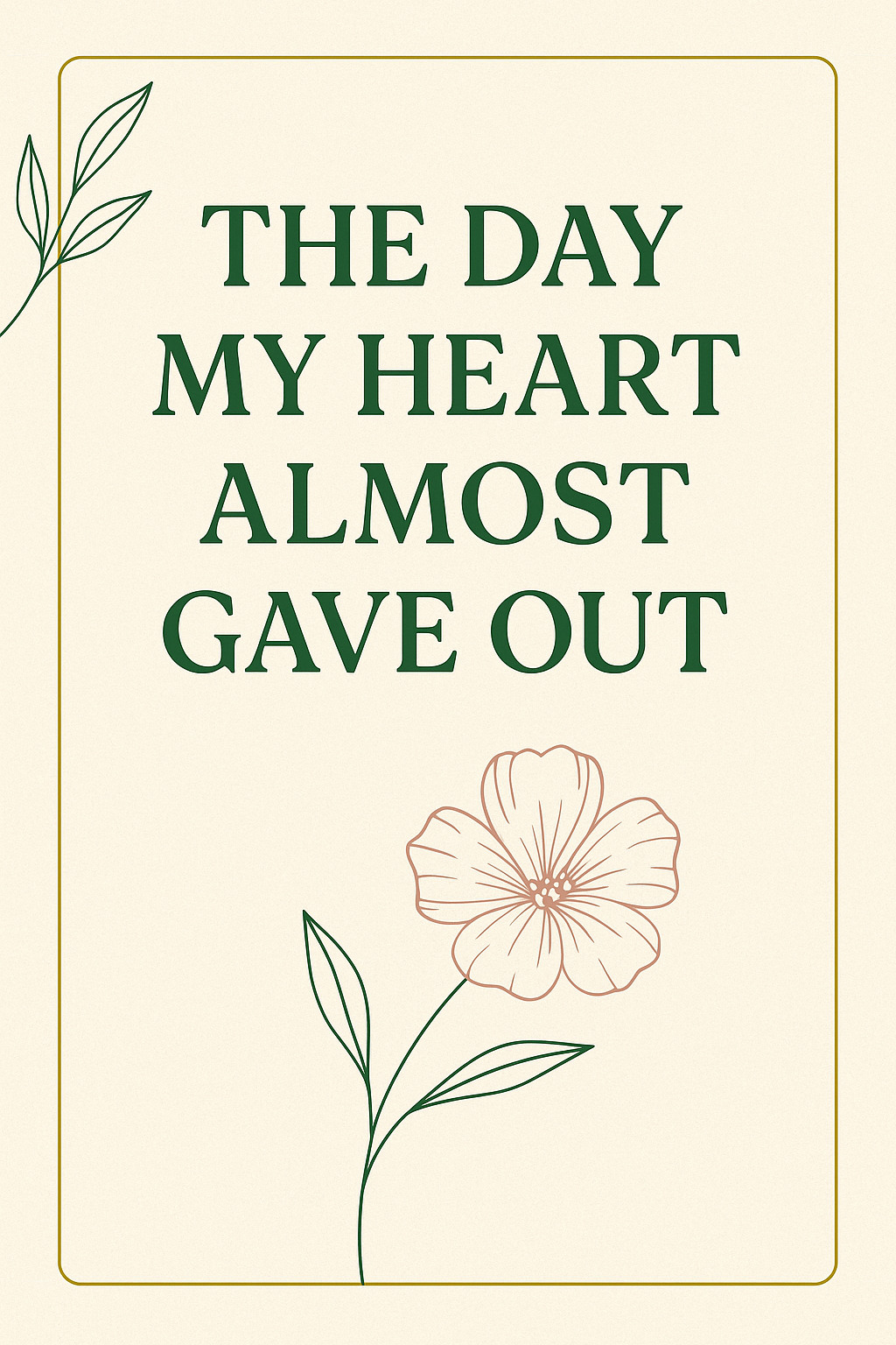 đź’” The Day My Heart Almost Gave Out: A Wake-Up Call for Every Woman Putting Herself Last
